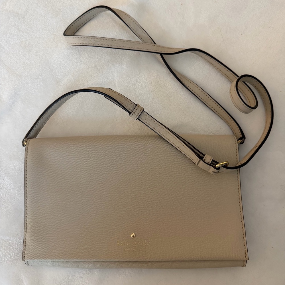 Kate Spade nude convertible crossbody/clutch
